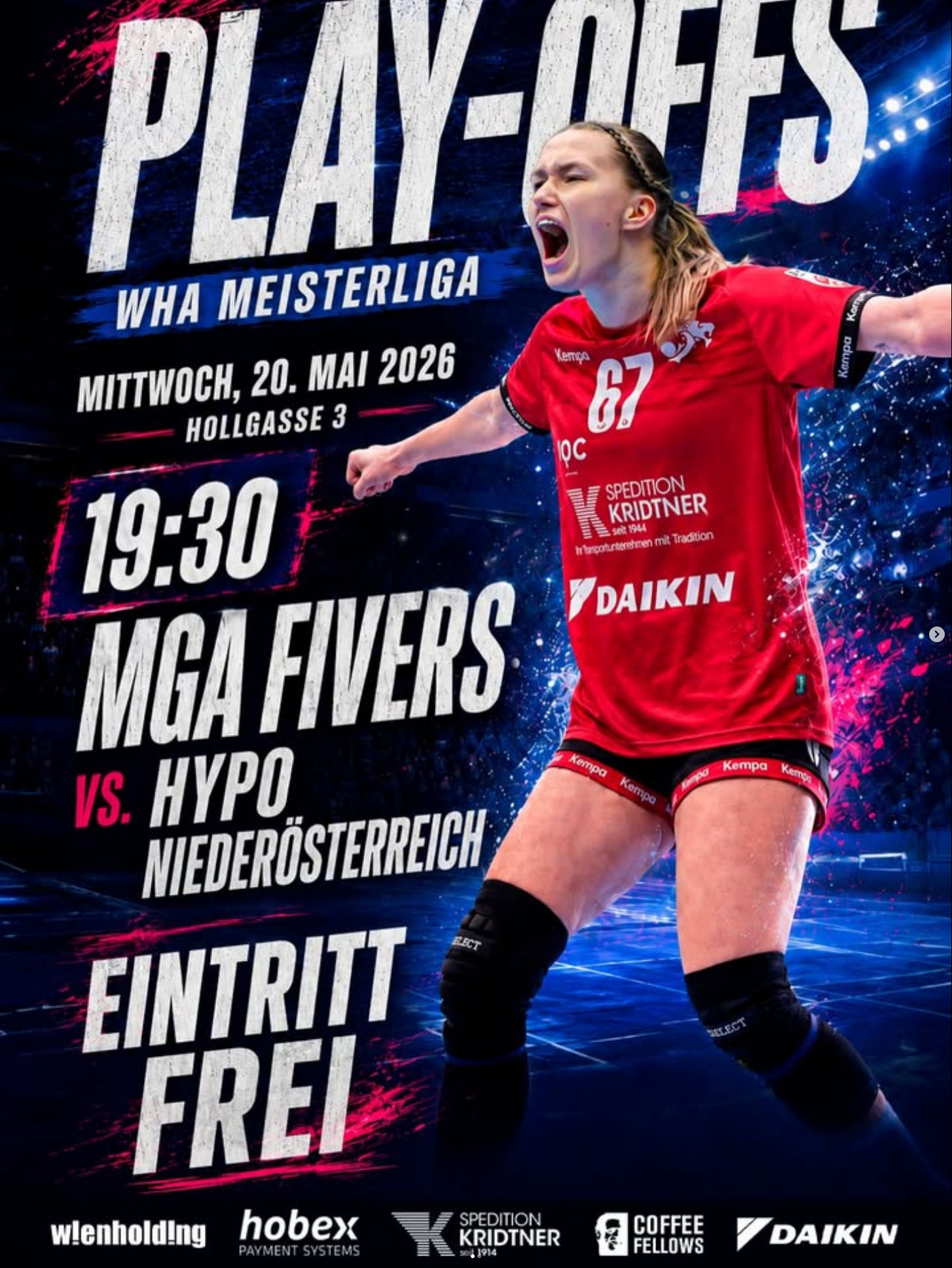 Playoff WHA Meisterliga Mittwoch 20. Mai 2026, 29:30 Hollgasse