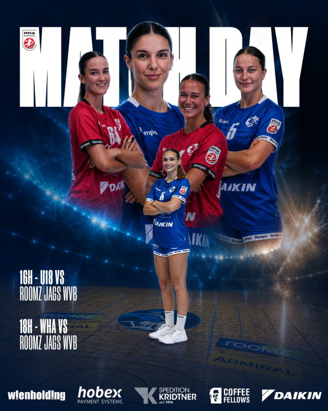 LETZTER SPIELTAG DER REGULAR SEASON 🔥 Bevor die Play-offs starten, wartet noch ein großer Auswärts-Spieltag gegen roomz JAGS WVB 💪💙🤍

🕓 16:00 — WHA MEISTERLIGA U18
🕕 18:00 — WHA MEISTERLIGA

Ein letztes Mal alles geben — gemeinsam bis zum Schluss! 🔥

#mgafivers #handballaustria #womenshandball #handball #mgafamily