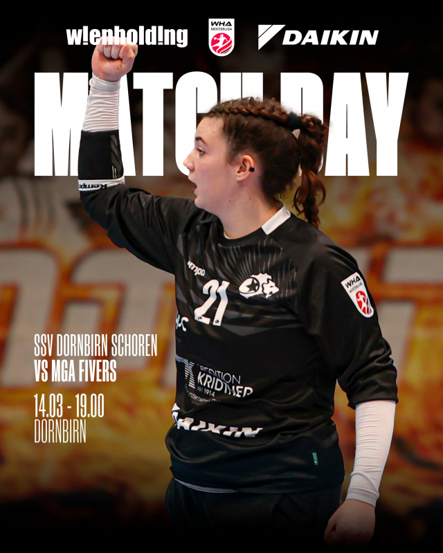 🔥 MATCHDAY-WOCHENENDE FÜR MGA FIVERS! 🦁💙

Unsere Teams sind heute und morgen wieder im Einsatz – auswärts und zuhause!

Samstag
🕜 13:30 – WHV WU11
MADx WAT Atzgersdorf 🆚 MGA Fivers

🕑 14:00 – WHA Challenge
GKL Krems-Langenlois 🆚 MGA Fivers

🕔 17:00 – WHA MEISTERLIGA U18
SSV Dornbirn Schoren 🆚 MGA Fivers

🕖 19:00 – WHA MEISTERLIGA
SSV Dornbirn Schoren 🆚 MGA Fivers

Sonntag
🕑 14:00 – ÖHB Elite Cup WU14
MGA Fivers 1 🆚 ASKÖ HC Urfahr

🕒 15:00 – ÖHB Elite Cup WU14
Union Korneuburg 🆚 MGA Fivers 2

🕞 15:30 – ÖHB Elite Cup WU16
MGA Fivers 🆚 Handball Wölfe Wien

Viel Erfolg an alle unsere Junglöwinnen und Löwinnen! 💙🦁

#mgafivers #handballaustria #womenshandball #handball #MGAFamily 💙🦁