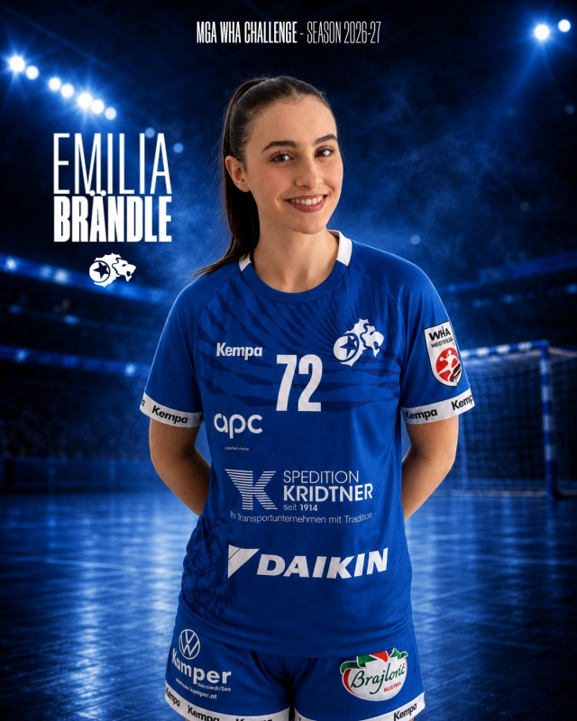 𝗪𝗔𝗦 𝗙Ü𝗥 𝗘𝗜𝗡 𝗧𝗥𝗔𝗡𝗦𝗙𝗘𝗥. 💎🦁 Emilia Brändle verstärkt unser WHA-Challenge-Team! 💙

In Dornbirn ausgebildet und zuletzt bei Hypo NÖ, kommt Emilia nach einer verletzungsbedingten Saisonpause zu uns – bereit für ihr Comeback und dafür zu zeigen, warum sie zu den spannendsten jungen Spielerinnen Österreichs gehört. 🧠🔥 Spielübersicht, Spielintelligenz und jede Menge Qualität für unseren Rückraum. Jetzt ist sie bereit, wieder zu glänzen. ✨

Herzlich willkommen in der MGA-Familie, Emilia! 💙🦁 #mgafivers #handballaustria #womenshandball #handball #mgafamily