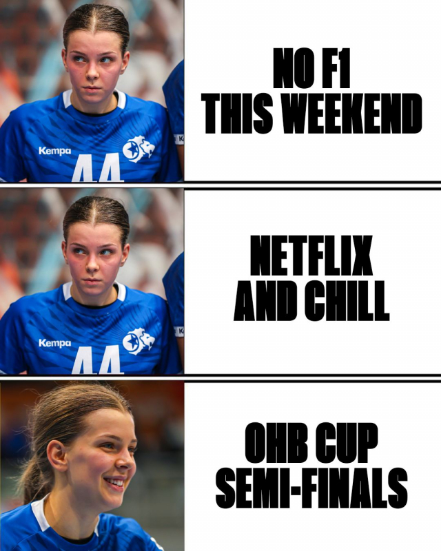 Meme-Recap unseres Wochenendes 😄
Kein F1, aber trotzdem Drama, Emotionen & Action. 🎬🤾‍♀️